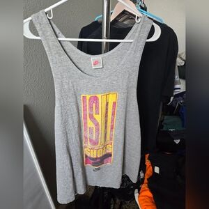 Vintage Nike Grey tag tank top gym piece